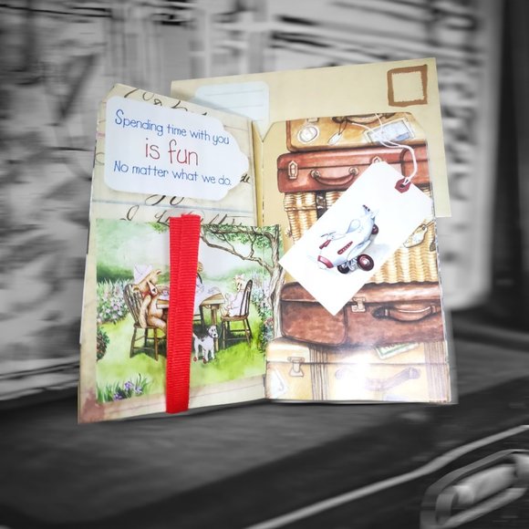 Gift Tag Friendship Magnetic Booklet with Envelope & Ribbon - Set of 4 - Picture 5 of 11